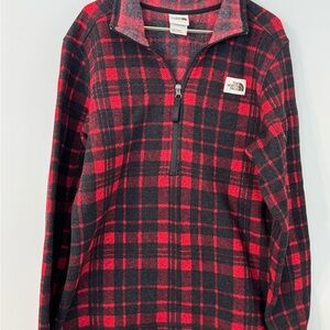 The North Face Red and Black Checkered Shirt